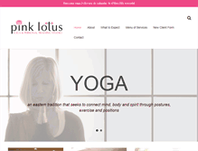 Tablet Screenshot of pinklotusyogalafayette.com